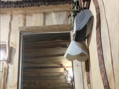 Steamy heterosexual stud in the bathhouse