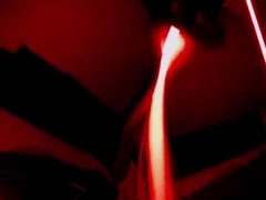 Femboy in undergarments with crimson lash