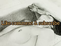 Erotic Art Of Desi Indian sexy Bhabhi sucking big dick lofi ASMR