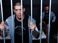 Guys locked in prison end up fucking in the ass