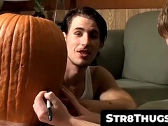 Str8Thugs.com - Billy and Chain having a special treat on a Halloween night in duo play