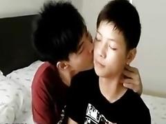 Cute 18yo asian twinks 69 bareback sex cum