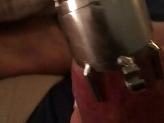 Chastity Husband unlocks for ruined O and relock