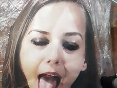 Vera the cumslut covered with cum & pee again