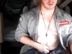 Fat Cock Truck Driver On Webcam