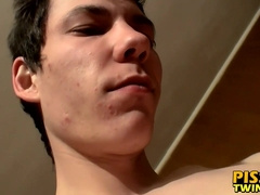 Cooper Reeves takes a piss after a nice solo stroke