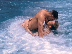 Beachside bang with Jeremy Penn and Matthew Anders