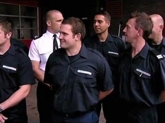 Father Bombeiros Get a Testicular Check-up by Amateur Therapist