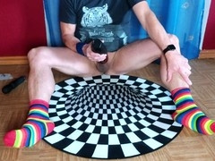 Sex toy, big dick solo, jerk of
