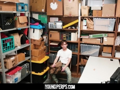 YoungPerps - Lil shoplifter gets screwed by 2 mall cop