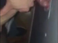 Me and a buddy feed a glory hole mouth a couple of loads 8