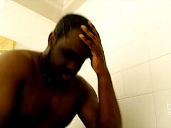 Mr. Dark Espresso Take a Shower with sexy songs playing