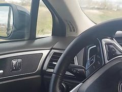 In the car
