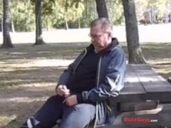 Jack and cum in public