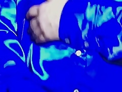 Blue Shiny Satin Shirt