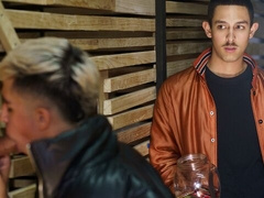 Latino boys enjoying hardcore anal loving in a public spot