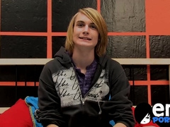 Preston Andrews loves to show off his wanking technique