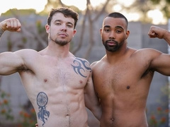 Interracial insanity with Jaxson Briggs and horny Jeremy Barker