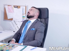 Mega hung Gustavo Cruz raw breeds his handsome boss Marco Napoli