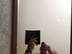 It's Raining Daddy Cum Onto Mirror