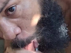 Caught on the trail: I encountered a dude and bj'ed his lollipop until I came in my gullet.