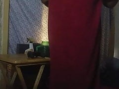 Latino fishnets twerking showing huge ass
