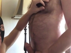 Twunk deep throats daddys trunk and gets the jism out