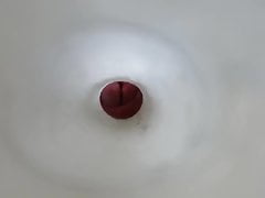 From soft to hard inside a clear Fleshlight internal view