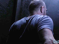 Stepson gargles bears gloryhole chisel