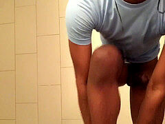 Cum, big black dick, sweat-soaked