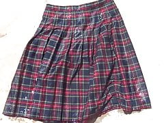 trample on red tartan 1 skirt