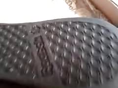 Reebok sneaker of my girlfriend cum