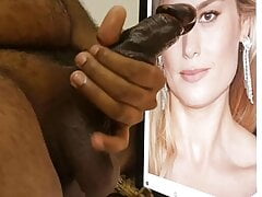 Brie Larson oil cock tribute