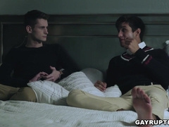 Stepbrothers 3 way intercourse with steamy neighbor Andrew Miller