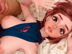 Chubby babe has a blast with tiny cock handjob and toys for her pleasure