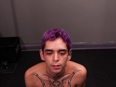 Inked youngster gets corded and boinked