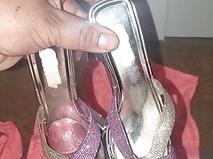 found pair of shiny heels in customer car