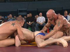 Group sex during a fight with a bunch of horny men around them