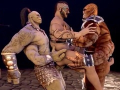 Lustful combat featuring hardcore gay action and big muscle daddies