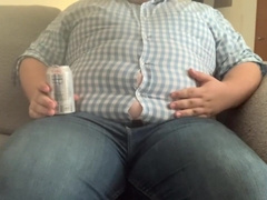 Soda and mentos button popping inflation