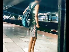 Train nude public