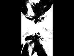 Jerking and cumming in front of the mirror