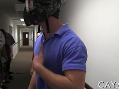 Arse gets banged hard while deep-throating his big cock