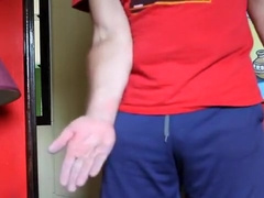 DIY - hand warming, rubber school strap