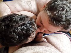Two Bears Suck My Cock Until I Cum in Their Mouths
