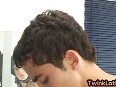 Real Spanish twink gets fucked at home after cumswapping