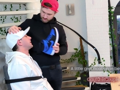Bound On A Chair At His Mercy