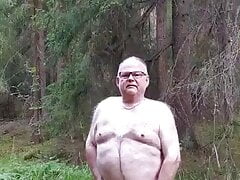 grandpa cum in wood