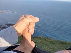 Gay handjob with hung man - intense climax!