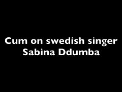 Cum on swedish singer Sabina Ddumba